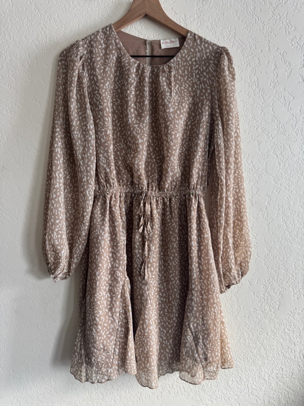 Allie Rose | long sleeve sheer dress | S
